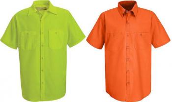 button down safety work shirts
