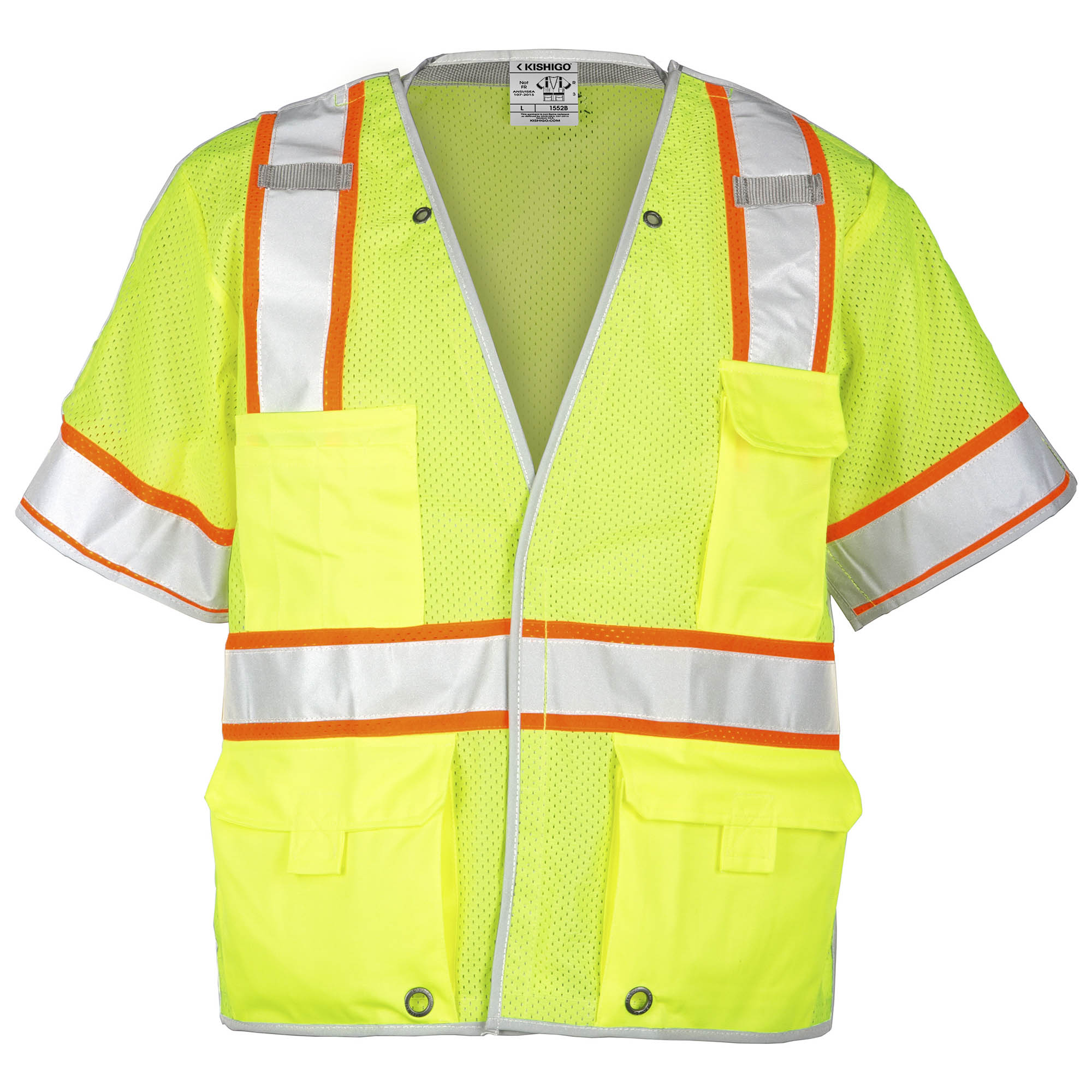 Kishigo Premium Brilliant Series� Breakaway Heavy Duty Class 3 Vest