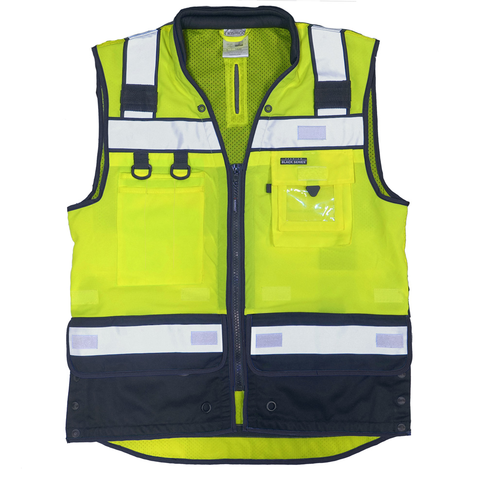 New! Kishigo Premium Black Series® Class 2 Tool Tethering Vest