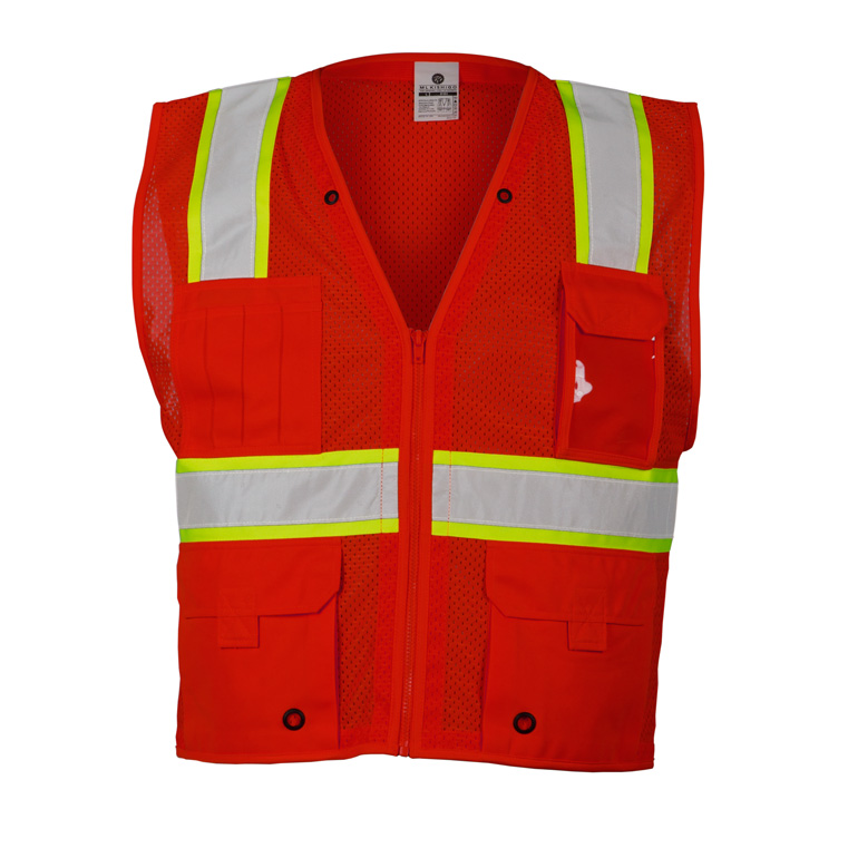 Kishigo Enhanced Visibility Heavy Duty Multi-Pocket Safety Vest (Red)