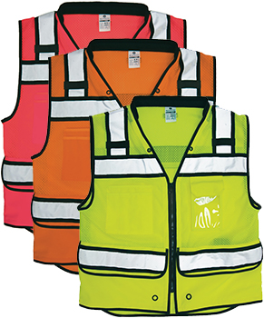 Kishigo Class 2 Heavy Duty High Performance Surveyors Vest 