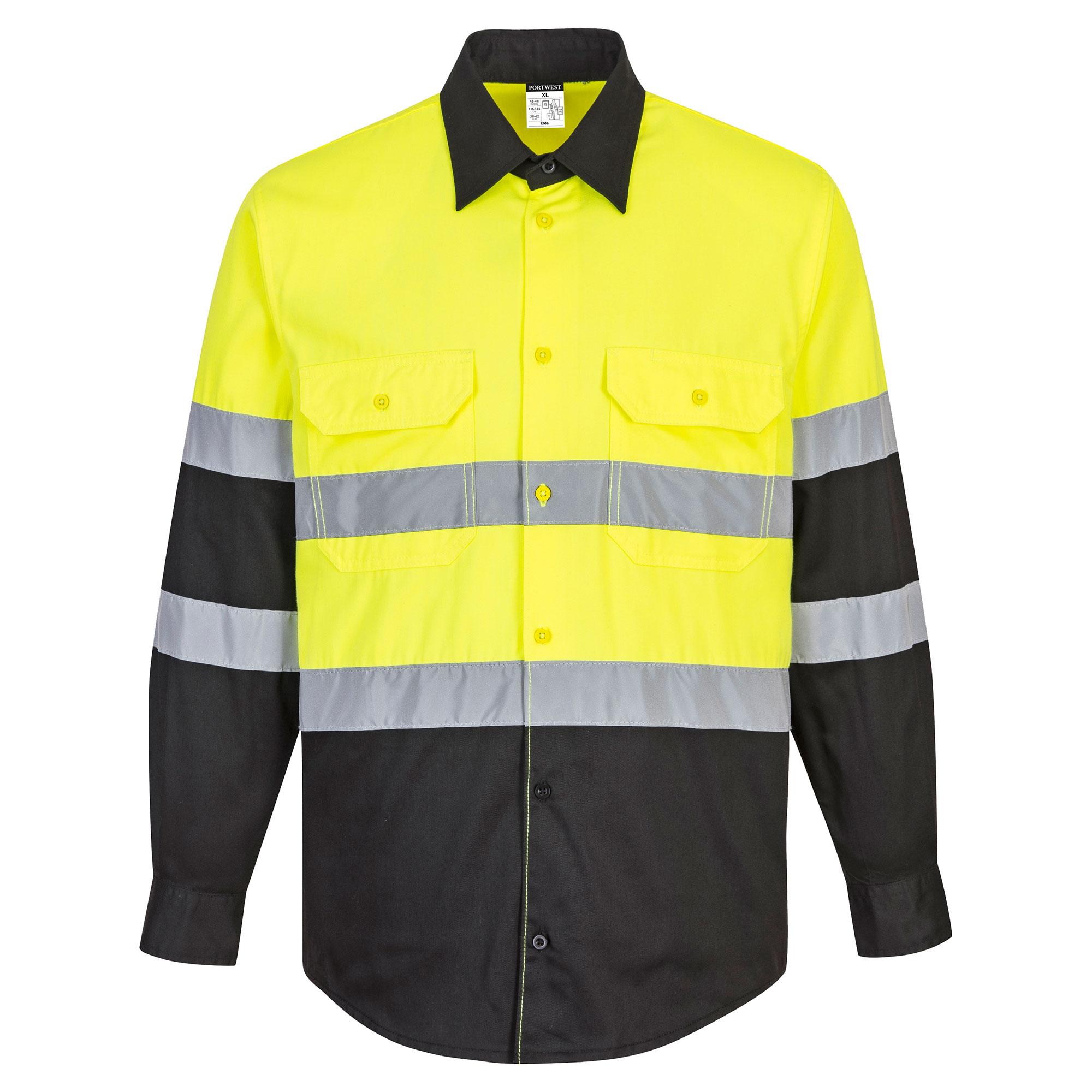 Custom Work Shirt Hi Vis Safety Shirt Class 2 Reflective Short Sleeve 