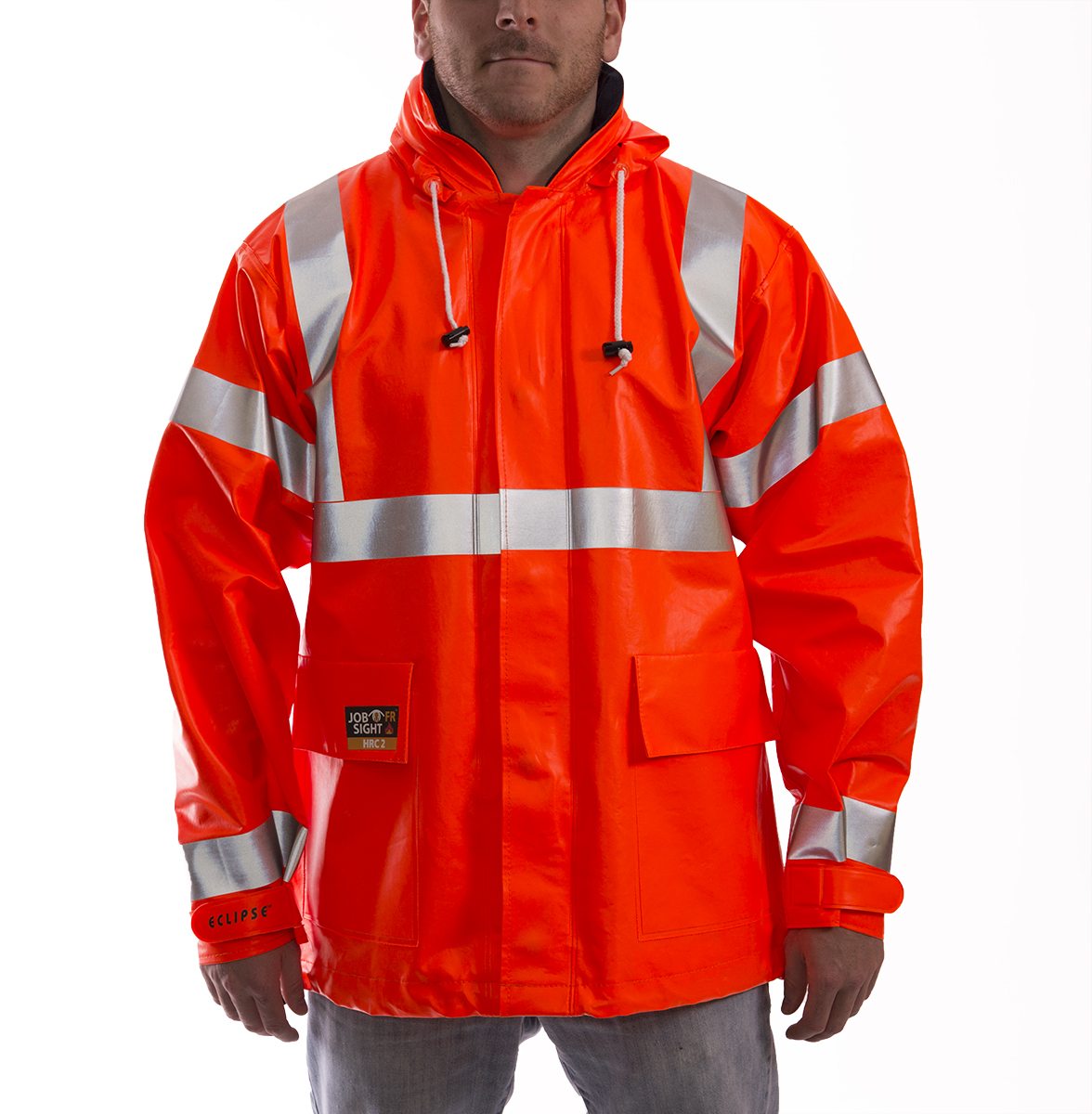 Tingley Eclipse Class 3 FR & Arc Resistant Rain Jacket (Orange-Red)