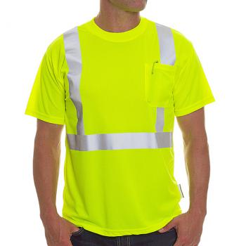 Hi-Viz Brand® Class 2 Dri-Fit T-Shirts with Pocket | Hi-Viz Safety Wear ...